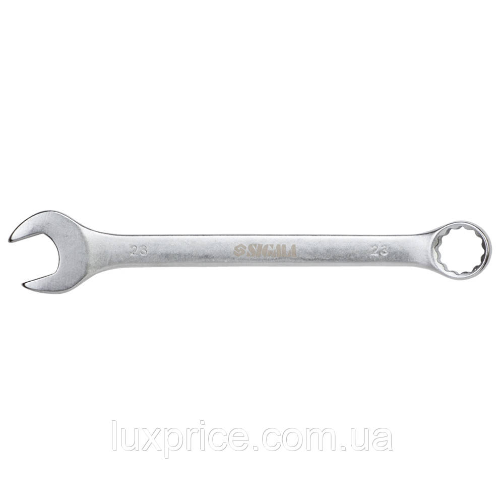 Ключ ріжково-накидний 23мм CrV satine SIGMA (6021231)    Luxprice, фото 1