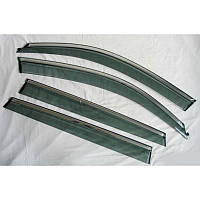 Дефлектори вікон Mazda CX9 2015 з хром  молдингом