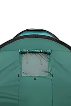 Дев'ятимісний намет Tramp Brest 9 v2 | Сімейна трикімнатна кемпінгова палатка з великим тамбуром, фото 5