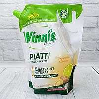 Концентрований гель для миття посуду з бергамотом та імбиром Winni's Piatt Bergamotto E Zenzero, 900 мл