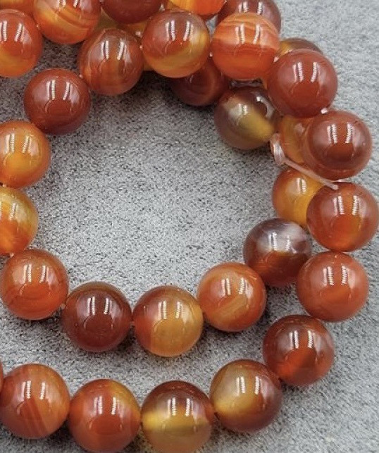 АГАТ прессованный 8 мм/ приблизительно 42 бусины, фото 1