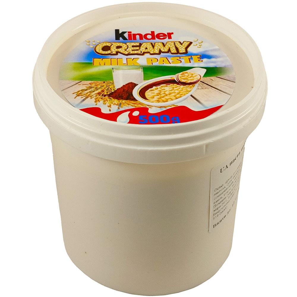 Шоколадна паста горіхова з какао та вершками Kinder Milk 500г
