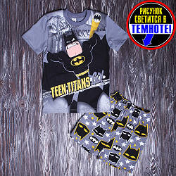 Піжама для хлопчика "Teen Titans" сіра