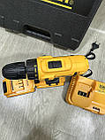 Шурупокрут DeWalt 48 V 6.0 AH з набором інструментів/Акумуляторний шурупокрут DeWalt 24 В із насадками в кейсі, фото 9