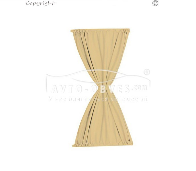 Шторки Renault Kangoo, L1\L2 бази - колір: бежевий (є вибір), фото 1