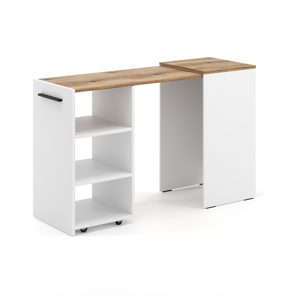 Стіл тумба розкладний Dolli 45(141)x76x50 см, фото 1