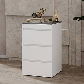 Стол комод трансформер Molli Білий діамант / Графіт