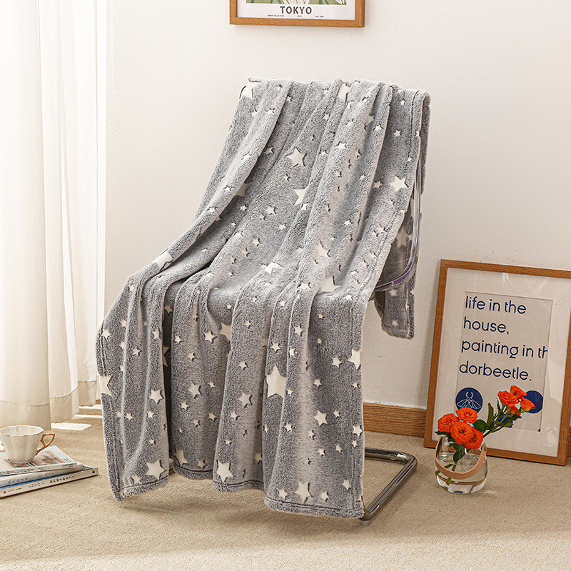 Для відпочинку Blanket kids Magic Star 150х100 см, Плед покривало що світиться LN-797 в темряві