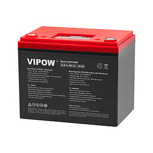 Аккумулятор Vipow LiFePO4 12,8В 100Ah (100А) BMS 1280Wh Bluetooth