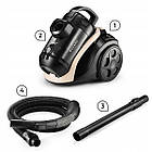 Циклонний пилосос без мішка Mozano Smart Cyclonic 4000W Beige, фото 3