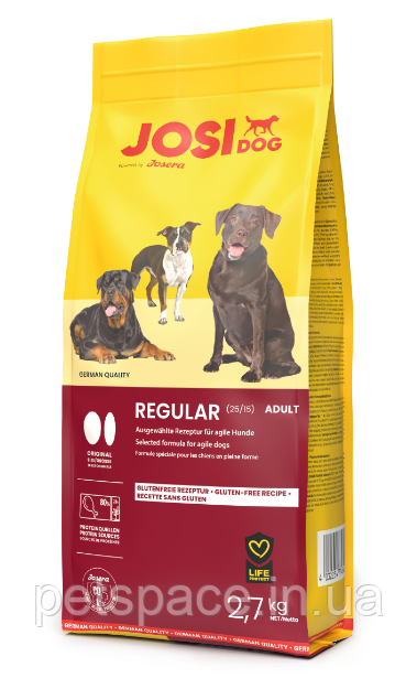 Корм Josi Dog Regular (Йозі Дог Регуляр для собак з нормальною активністю) 2.7кг