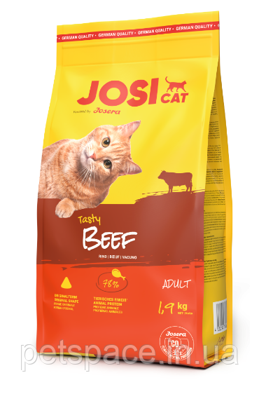 Корм Josera JosiCat Tasty Beef (ЙозіКет Тейсті Біф) 1.9кг, фото 1