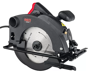 Пила дискова ручна 2250 Вт / 185 мм Red Technic RTRPT0006 циркулярка по дереву