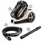 Циклонний пилосос без мішка Mozano Max Cyclonic 4000W Beige, фото 9