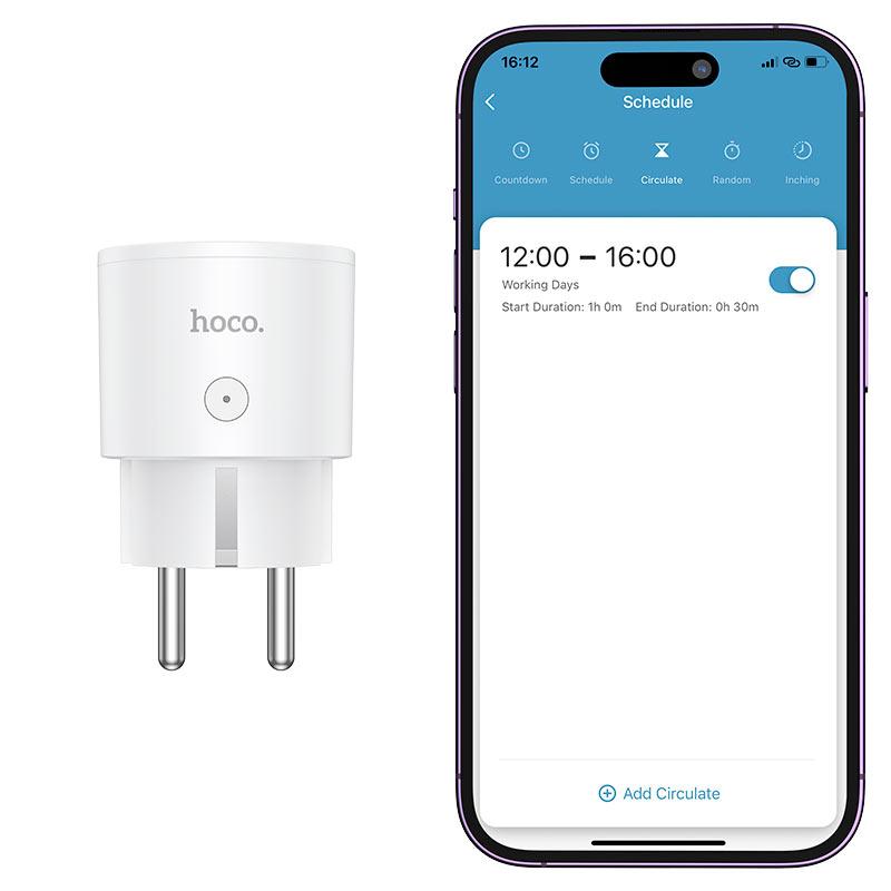 Смарт Розетка Hoco AC16 Wi-Fi