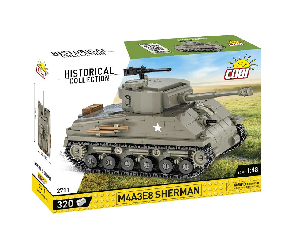 Конструктор COBI Друга Світова Війна Танк M4 Шерман, 320 деталей (COBI-2711), фото 1