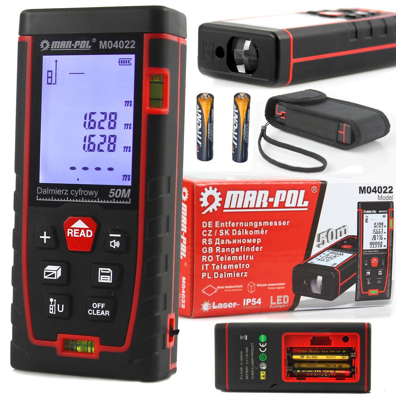 Лазерна рулетка 50 м MAR-POL M04022