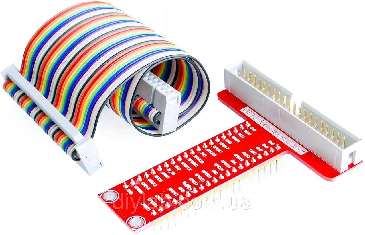 Комлект для Raspberry Pi B+ шлейф GPIO + T-Cobbler, фото 1