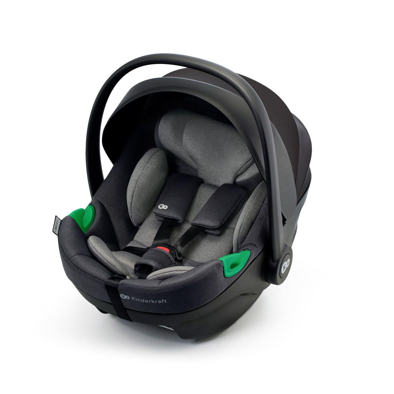 Автокрісло переноска KiderKraft I-CARE I-Size 0-13 кг Cool Grey