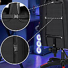 Крісло геймерське PLAYER з підставкою для ніг і масажем Red/Black (100001), фото 9