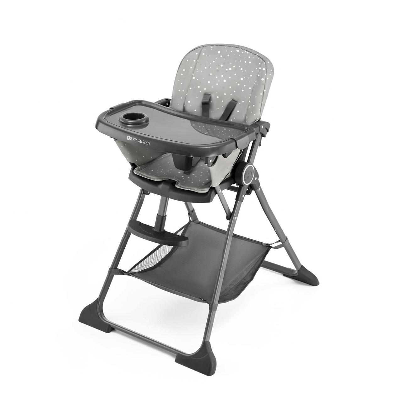 Стільчик для годування KiderKraft FOLDEE Grey