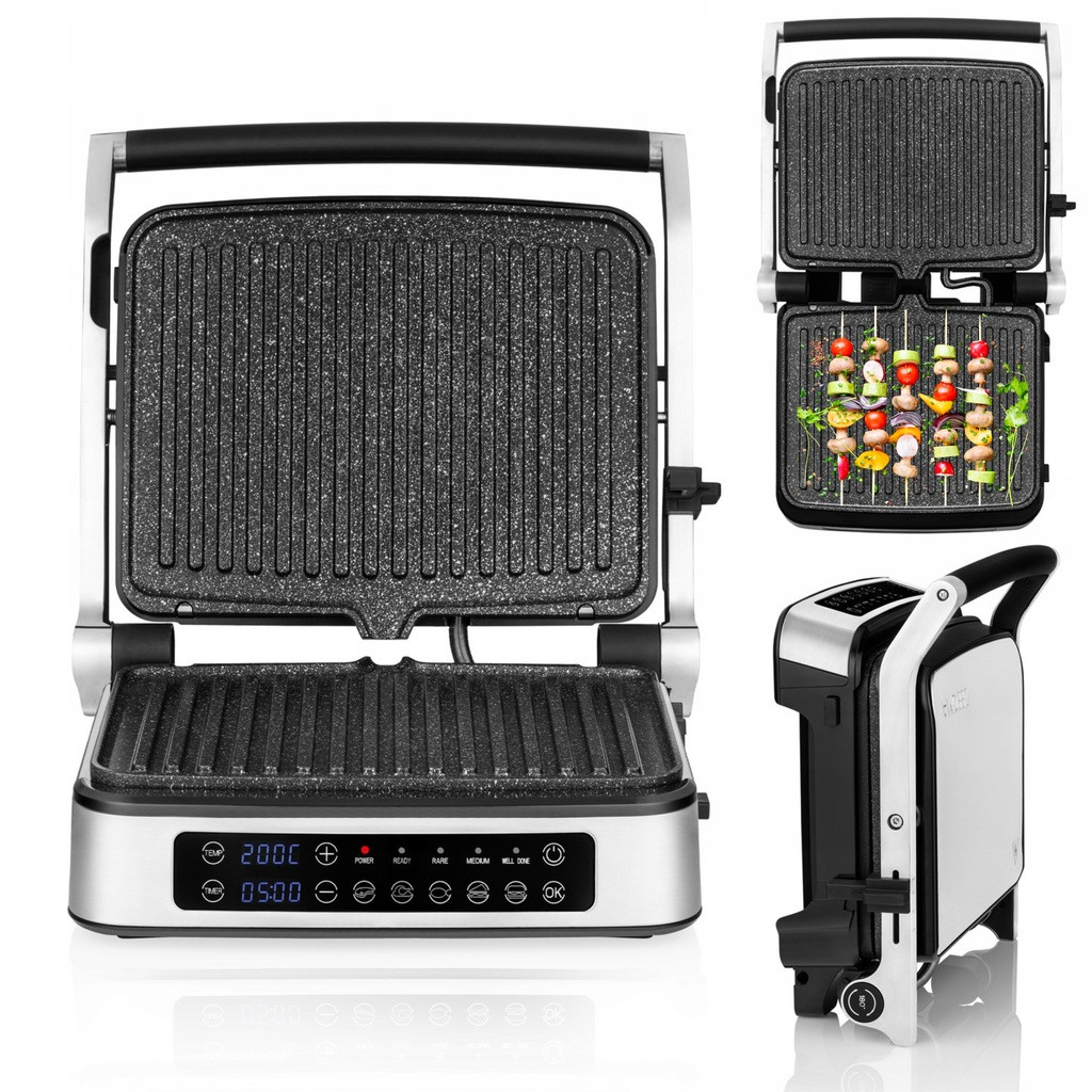 Електрогриль Zeeegma GRILL CHEF Silver 2100 Вт