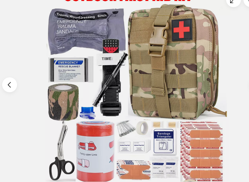 Аптечка первой помощи Survival First Aid Kit Medical Emergency Military Trauma Bag Tactical IFAK