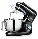 Кухонний планетарний міксер тістоміс із металевою чашею 6.2 л KERCH MyCHEF BLACK 2200 Вт, фото 2