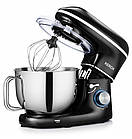 Кухонний планетарний міксер тістоміс із металевою чашею 6.2 л KERCH MyCHEF BLACK 2200 Вт, фото 5