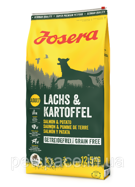 Корм Josera Lachs&Kartoffel (Йозера з лососем та картоплею) 12.5кг+БЕЗКОШТОВНА ДОСТАВКА!, фото 1