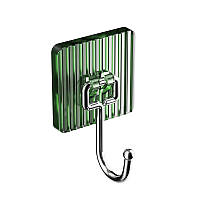 Стильний гачок настінний 1 шт для кухні, ванної, передпокою, самоклеючий гачок (зелений)