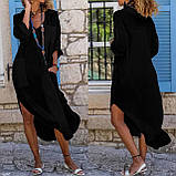 Жіноча літня сукня льон норма та батал новинка 2024, фото 3