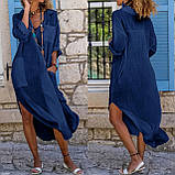 Жіноча літня сукня льон норма та батал новинка 2024, фото 5