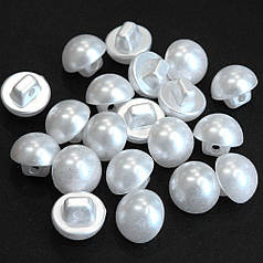 Ґудзики - перламутрові напівбусини грибочки 10 мм (10 шт)