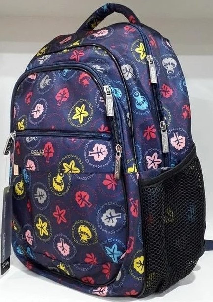 Шкільний рюкзак наплічник синій ортопедичний для дівчинки 3-9 клас тканинний з кишенями 39*30 см Dolly 532