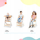 Стільчик для годування KiderKraft Enock Natural Grey, фото 8