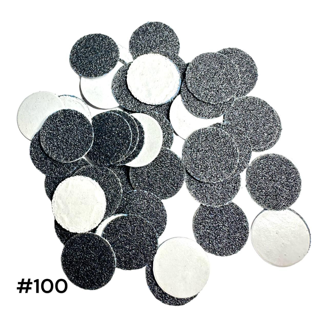 Змінні файли d 15 мм 100 гріт (50шт) для педикюрного диска Еnjoy Professional