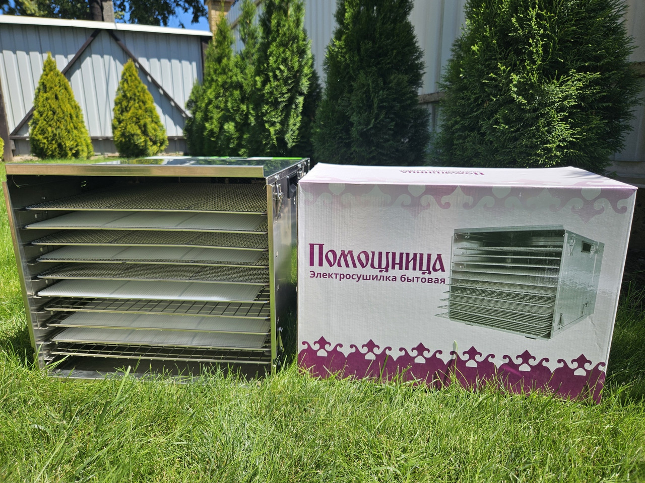 Сушарка для овочів та фруктів Помічниця 1140 ( нержавіюча сталь 40 л ), фото 1