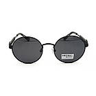 Сонцезахисні окуляри Matrix Round polarized чорні, фото 3
