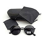 Сонцезахисні окуляри Matrix Round polarized чорні, фото 5