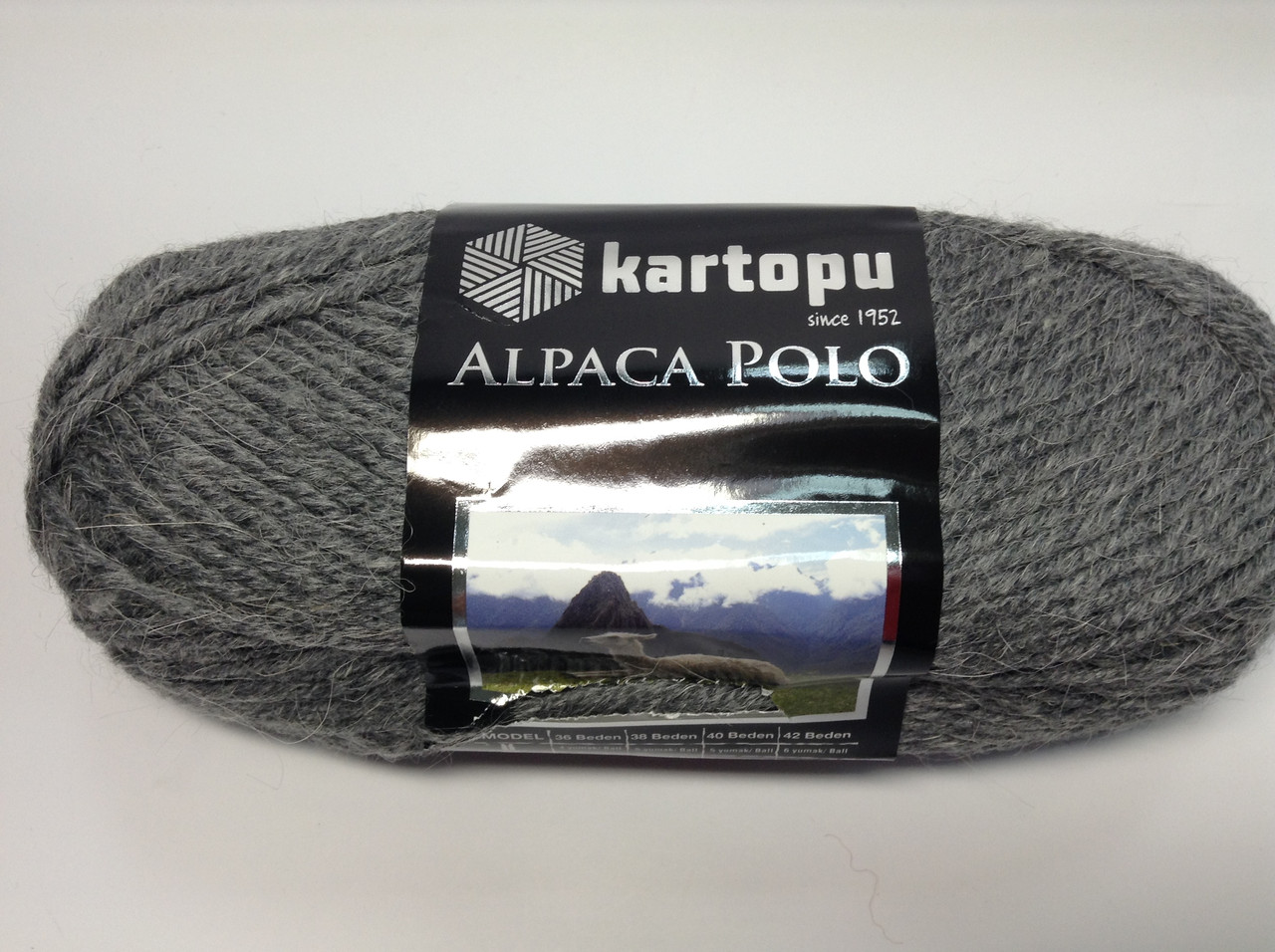 Пряжа alpaca polo - колір темно-сірий