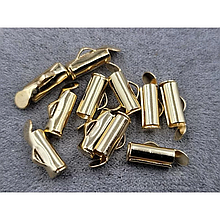 Кінцевик-трубочка слайдер 4*10мм, 50шт, колір золото