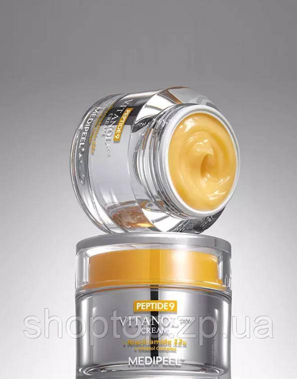 Крем для обличчя з пептидами та вітамінним комплексом - Medi peel Peptide 9 Vitanol Cream Pro, 50 мл