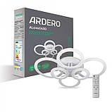 Люстра світлодіодна з пультом управління Ardero AL6460ARD SOFT R 120W, фото 2