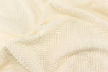 Лоскуток. Бавовняний пік "Плетіння" 240 см ванільного кольору No HSR-03, 23*240 см, фото 5