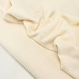 Лоскуток. Бавовняний пік "Плетіння" 240 см ванільного кольору No HSR-03, 23*240 см, фото 2