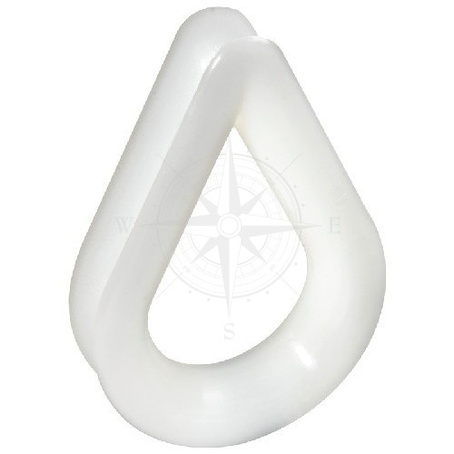 Коуш 6 мм, пластик, білий, Riviera, фото 1