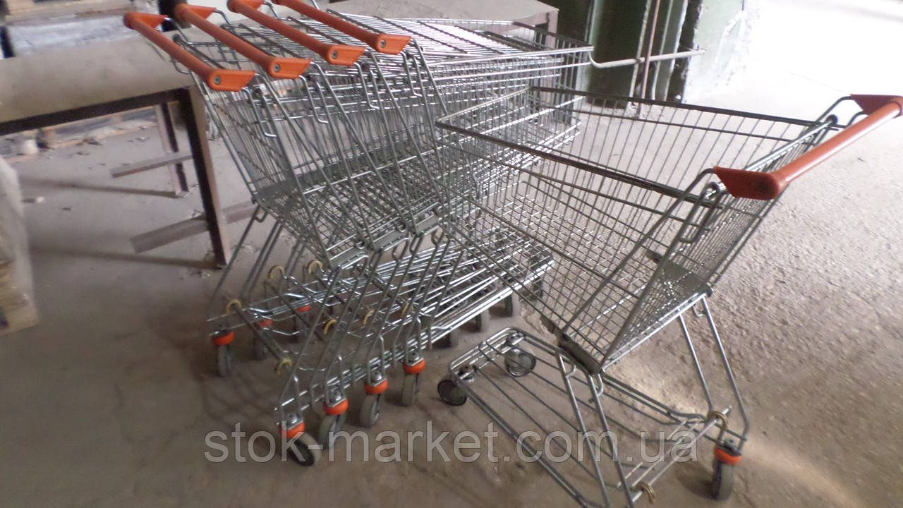 Торгові візки на 130 л. б.у, візки для супермаркетів б у,, фото 1