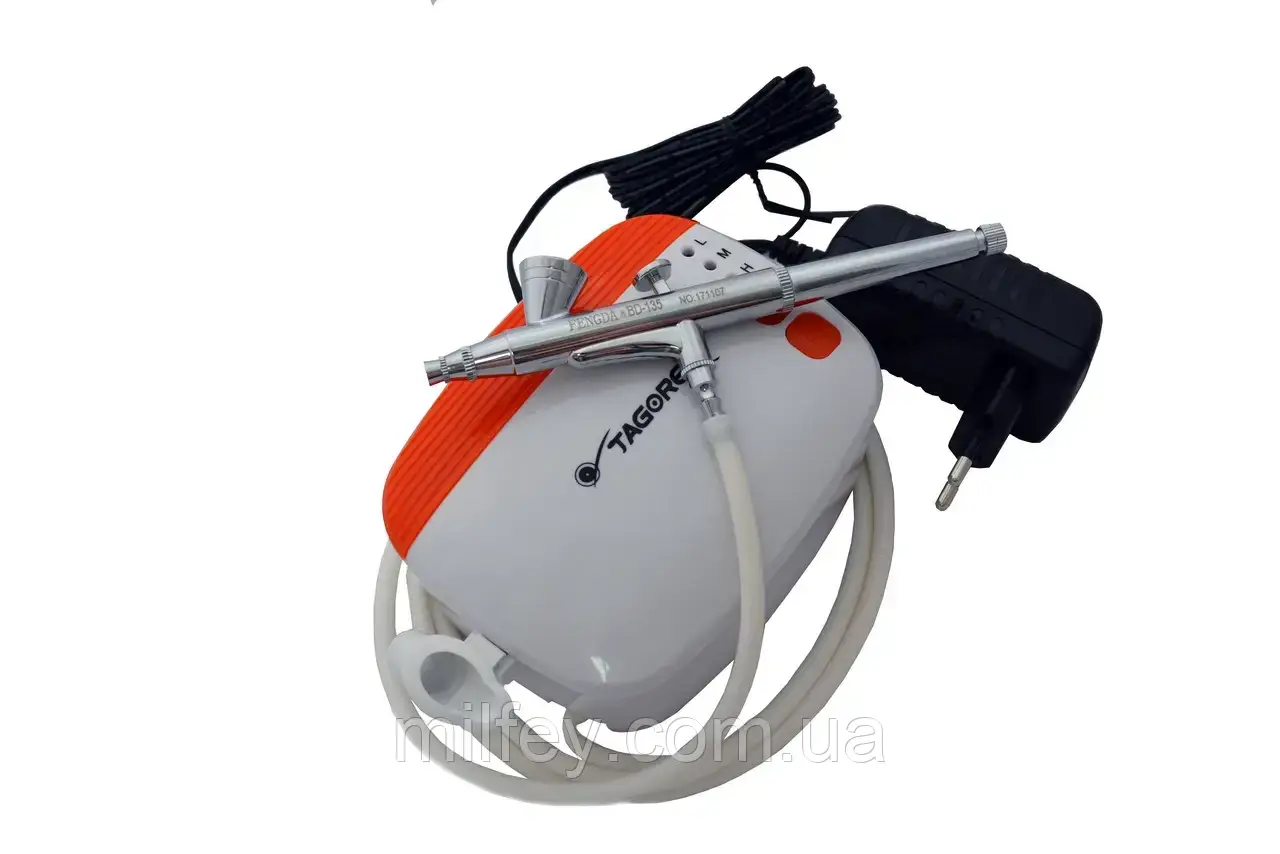 Набір для аерографії на нігтях, TG235/BD-135E (0.2), фото 1