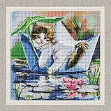 Алмазна мозаїка/вишивка Релакс влітку 40*40 см Ідейка AMO 7480, фото 2